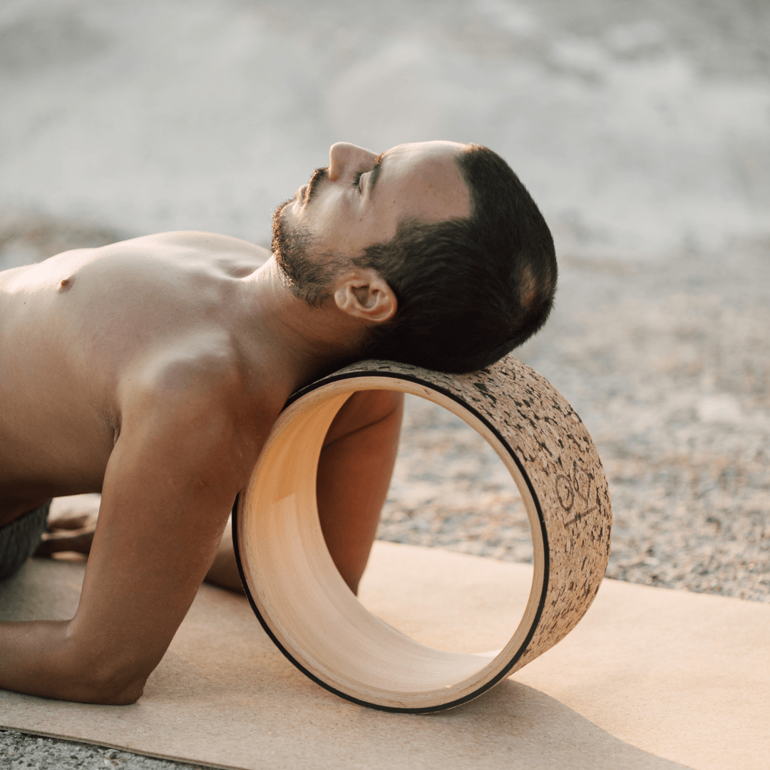 Mantar Kaplı Ahşap Yoga Çemberi 32 cm